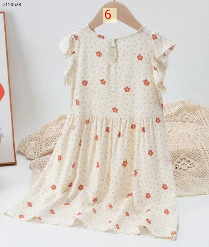  VÁY HOA MẶC HÈ CHO BÉ GÁI   - sỉ 95k