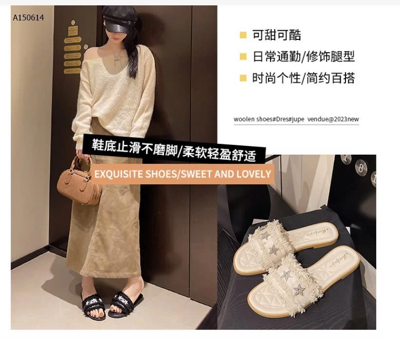 DÉP THỜI TRANG GẮN SAO -Sỉ 119k