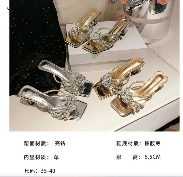 GUỐC CAO GÓT HOA ĐÍNH ĐÁ-Sỉ 188k 