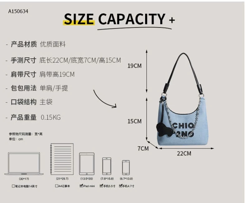 TÚI XÁCH JEAN CHIO2ND - sỉ 125k