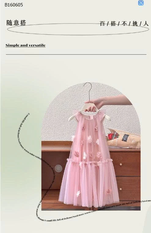 VÁY SÁT NÁCH ĐÍNH HOA BG-Sỉ 183k