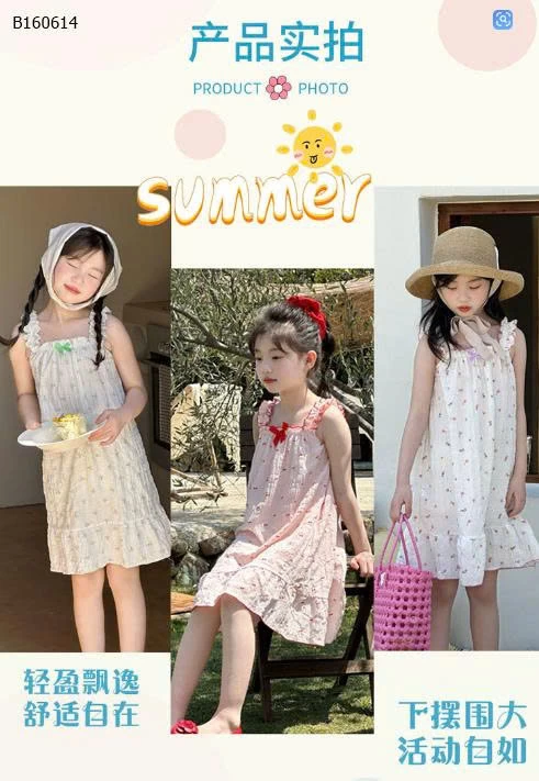 Váy yếm mùa hè cho bé -Sỉ 65k