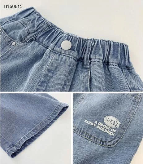 QUẦN SHORT JEAN CHỮ TÚI CHO BÉ TRAI-Sỉ 105k