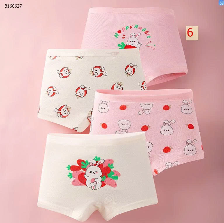 SET 4 QUẦN CHIP CHO BÉ GÁI  - Sỉ 60k/1 set 4chiec 