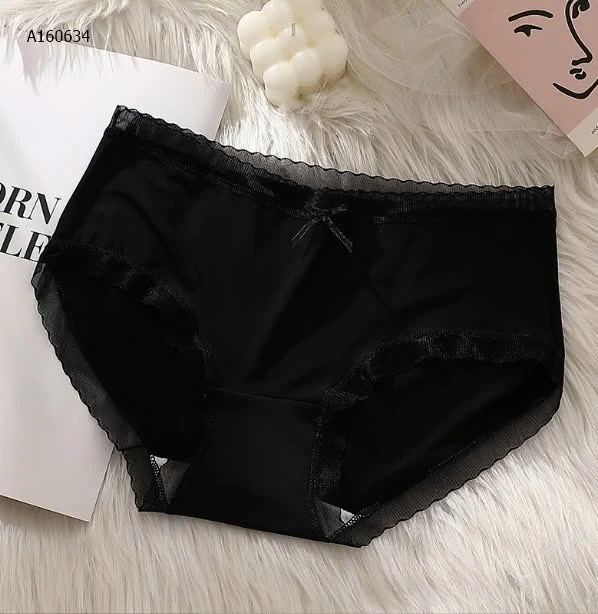 SET 10 QUẦN CHIP NƠ TÀNG HÌNH VIỀN REN  - sỉ 123k/1 set10c mix màu