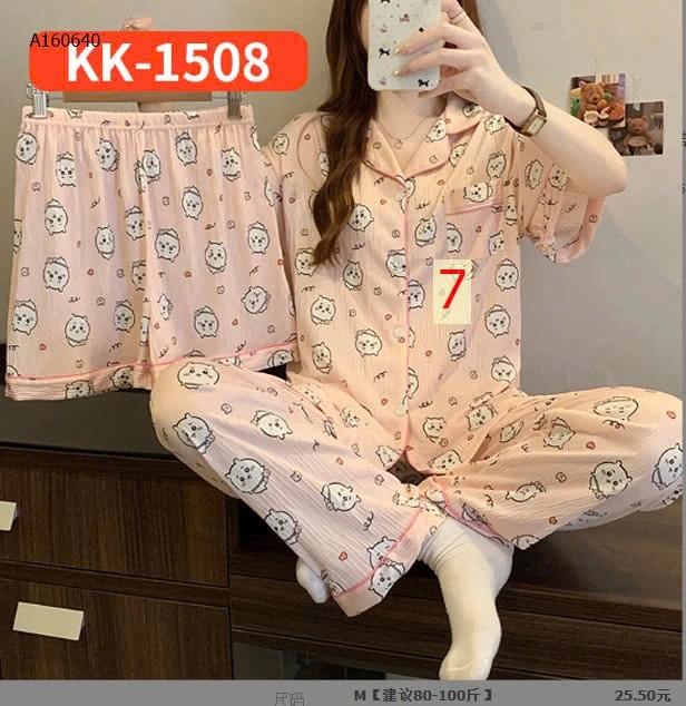 Set 3chi tiết áo + quần đùi + quần dài QC- sỉ 130k