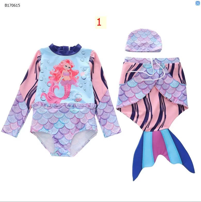 SET BỘ BƠI NÀNG TIÊN CÁ CHO BÉ GÁI-sỉ 193k