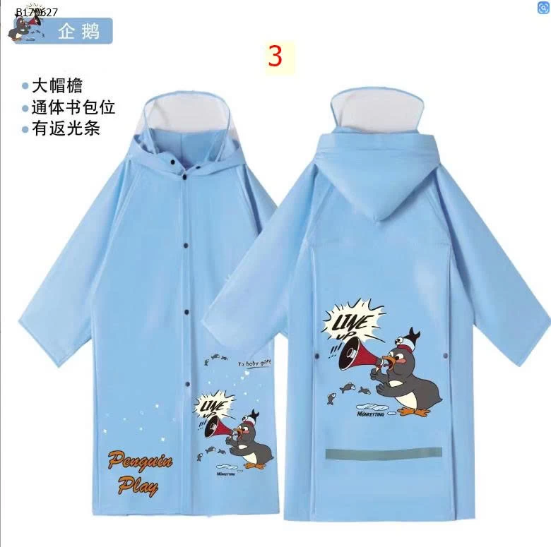 ÁO MƯA CHO BÉ-sỉ 83k