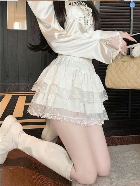 Váy ren tầng bánh bèo - sỉ 113k