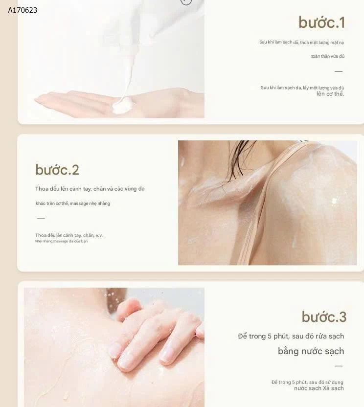 KEM Ủ TRẮNG BoDy TOÀN THÂN  𝐇𝐔𝐍𝐌𝐔I  - sỉ 58k/set 2 túi