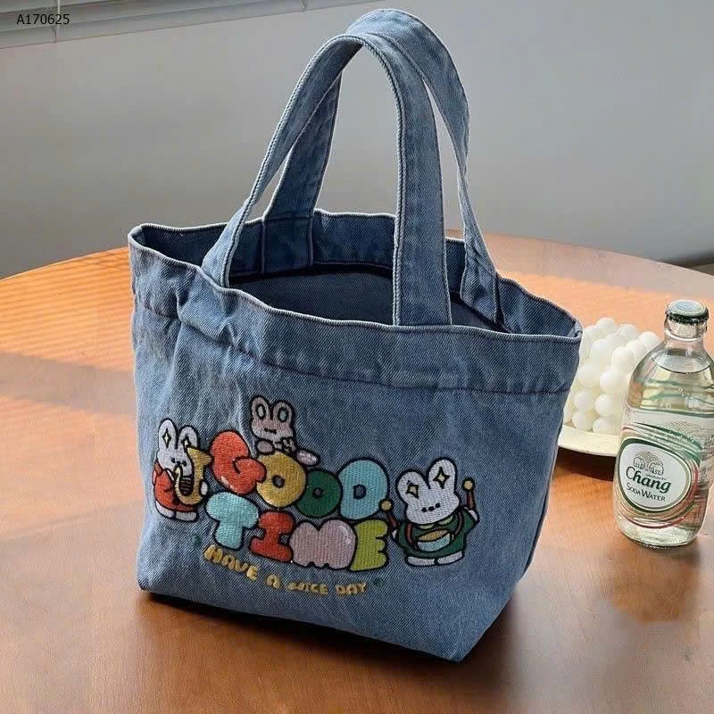 TÚI XÁCH BÒ THÊU CARTOON - sỉ 55k