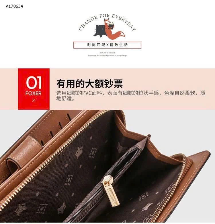 VÍ DÀI MẪU BEST SELLER NHÀ FOXER - sỉ 295k