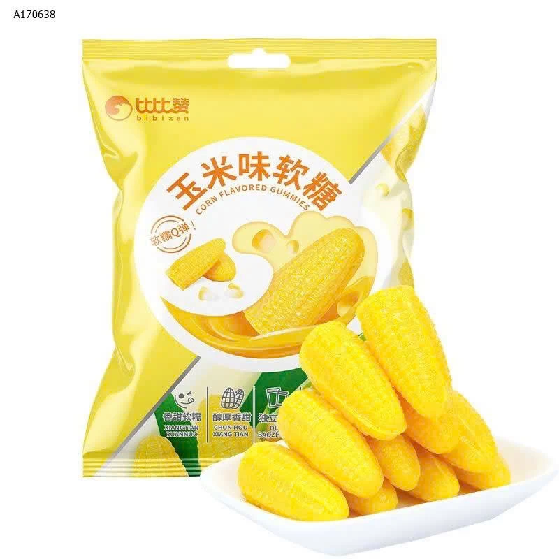 KẸO NGÔ DẺO BIBIZAN - sỉ 56k/gói 450g
