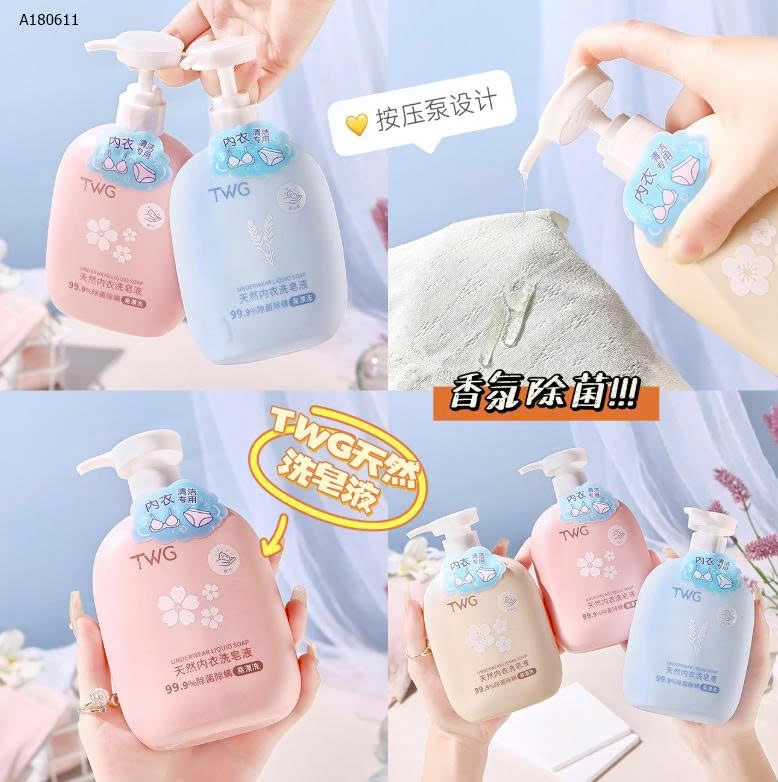  NƯỚC GIẶT ĐỒ LÓT TWG- Sỉ 95k/1 set 3 chai mix màu