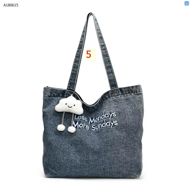  TÚI TOTE DENIM CHO NỮ - Sỉ 120k/c ( kèm móc khoá)