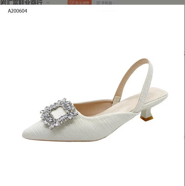 SANDAL MŨI NHỌN ĐÍNH ĐÁ - sỉ 130k