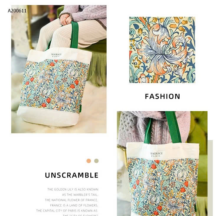 túi vải Magrace Pháp - sỉ 89k