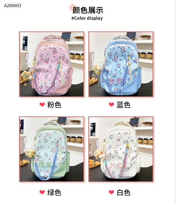 BALO VẢI KITTY-Sỉ  giá 155k (full phụ kiện)