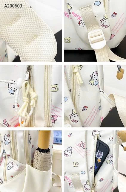 BALO VẢI KITTY-Sỉ  giá 155k (full phụ kiện)