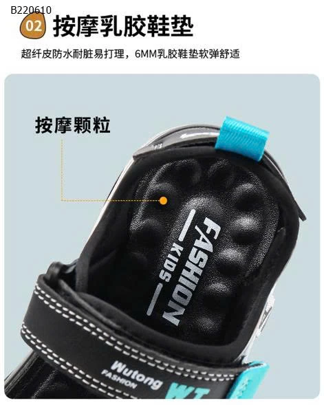 SANDAL BÉ TRAI PHỐI MẦU-Sỉ 128K