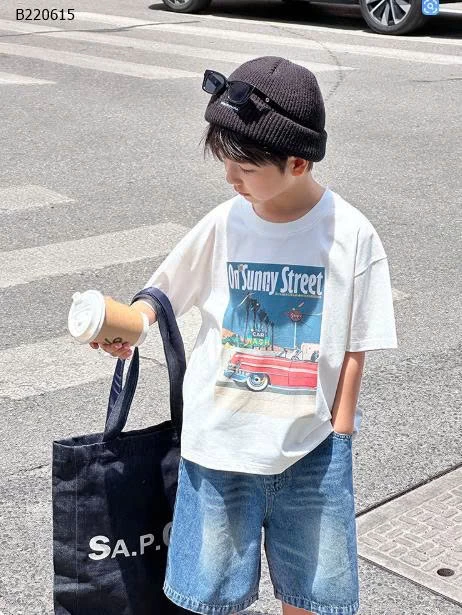 Áo thun trẻ em in họa tiết retro AMBB-Sỉ 110k