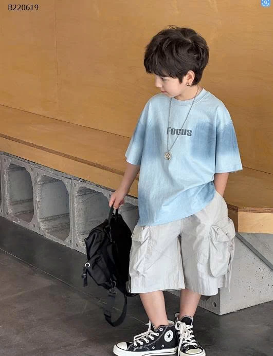 Áo thun tay ngắn màu phun  AMBB-Sỉ 138k