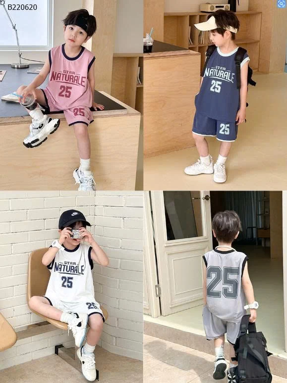 Bộ đồ thể thao lưới thoáng khí cho bé AMBB-Sỉ 175k