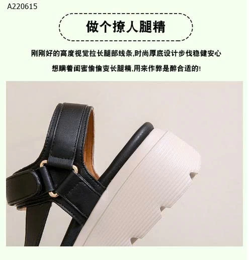 SANDAL QUAI DÁN ĐẾ CAO NỮ - sỉ 179k