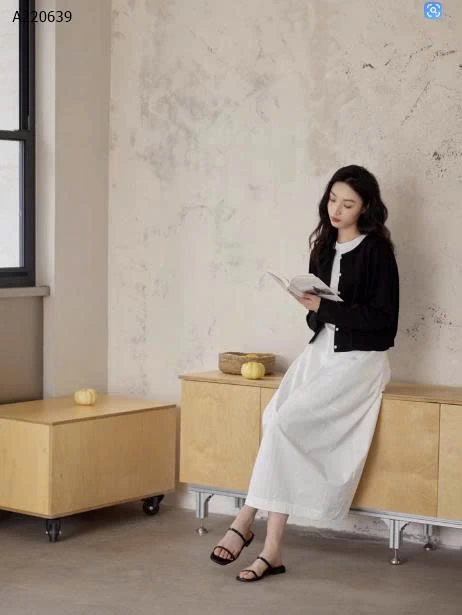 MÙA HÈ THANH LỊCH CÙNG GINNKEE - VÁY DÀI KIỂU PHÁP  - sỉ 262k