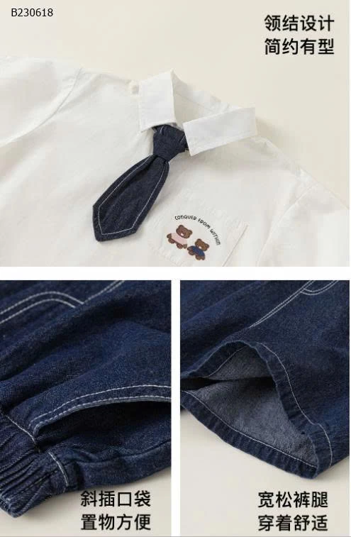 Bộ đồ đồng phục cho bé nhà M.bang-Sỉ 255K