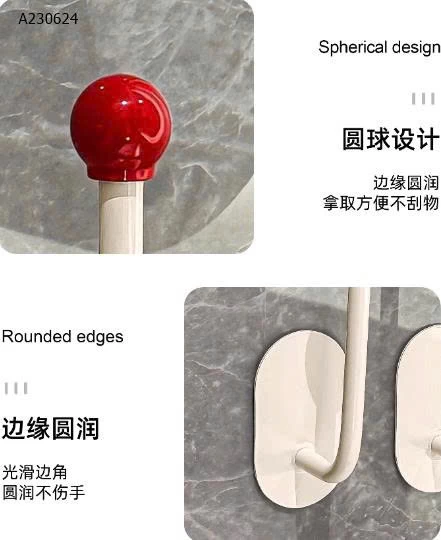 MÓC Dán trong bếp treo khăn lau tay, găng tay chống nóng, treo muôi treo dao- sỉ 33k/set 2c