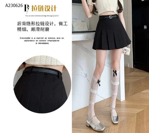 CHÂN VÁY NGẮN XẾP LY - sỉ 219k
