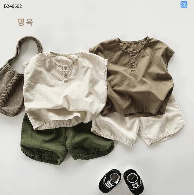 ÁO BA LỖ TRƠN MÀU BÉ TRAI-Sỉ 123K