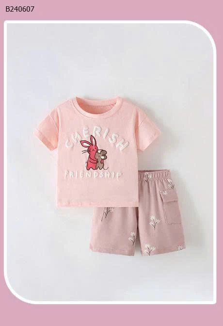 Bộ đồ bé gái in nổi Malwee -Sỉ 142K