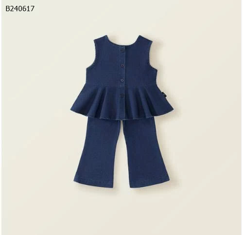Bộ đồ denim cho bé gái nhà PREMIUM ICON-Sỉ 135k
