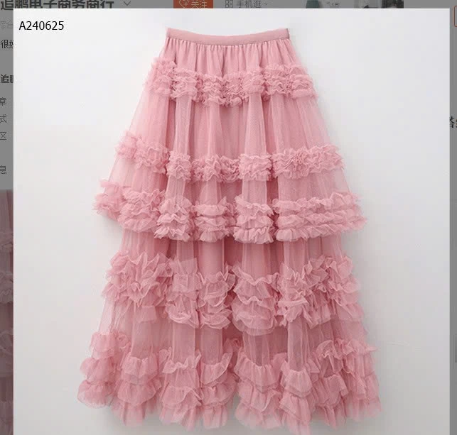 CHÂN VÁY LƯỚI DÁNG DÀI NỮ - sỉ 177k