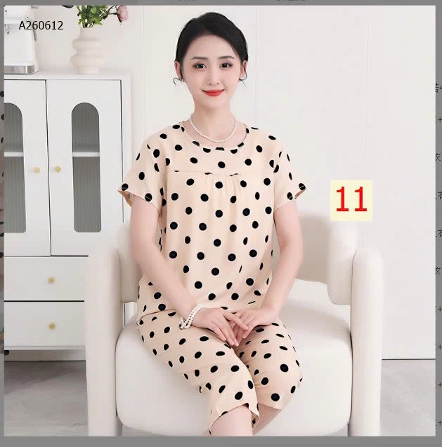 BỘ MẶC NHÀ TRUNG NIÊN CHO MẸ - sỉ 95k