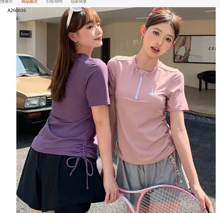 BỘ BƠI THỂ THAO CỘC TAY NỮ - sỉ 120k