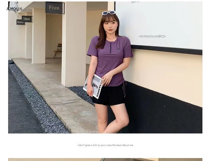 BỘ BƠI THỂ THAO CỘC TAY NỮ - sỉ 120k