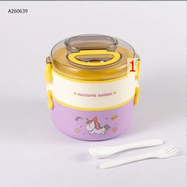 HỘP ĐỰNG CƠM TRƯA 2 TẦNG HOẠT HÌNH - sỉ 99k