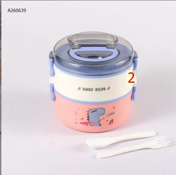 HỘP ĐỰNG CƠM TRƯA 2 TẦNG HOẠT HÌNH - sỉ 99k