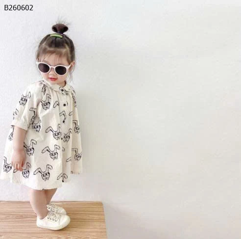 Váy xuông in họa tiết thỏ-Sỉ 112K