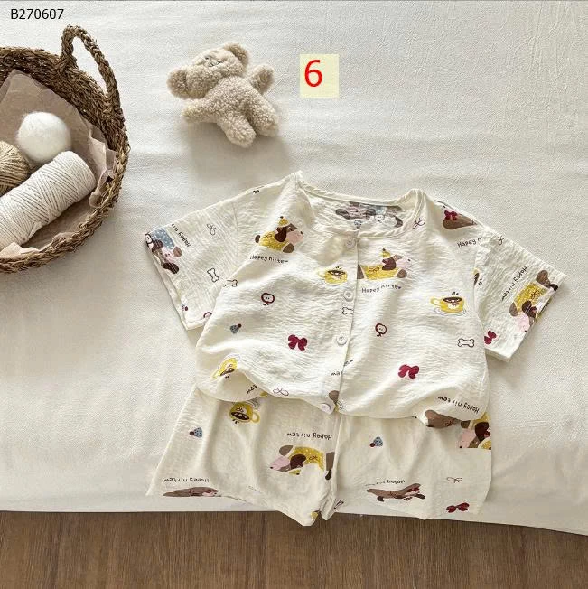  Bộ quần áo ngủ in hình cho bé -sỉ 80-110 giá 55k  sz 120-150 giá  65k