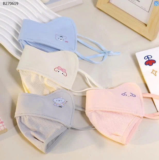 SET 4 KHẨU TRANG THÔNG HƠI CAO CẤP CHO BÉ - sỉ 86k/set 4c mix