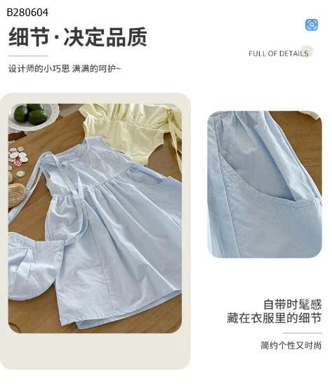 VÁY SÁT NÁCH BÉ GÁI-Sỉ giá 144K