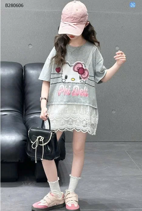 ÁO HELLO KITTY PHỐI REN-Sỉ giá 175K