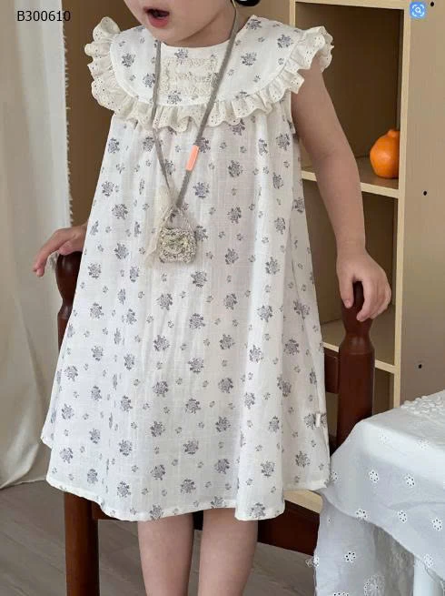 VÁY SÁT NÁCH CỔ BÈO HOA BG-Sỉ giá 165K