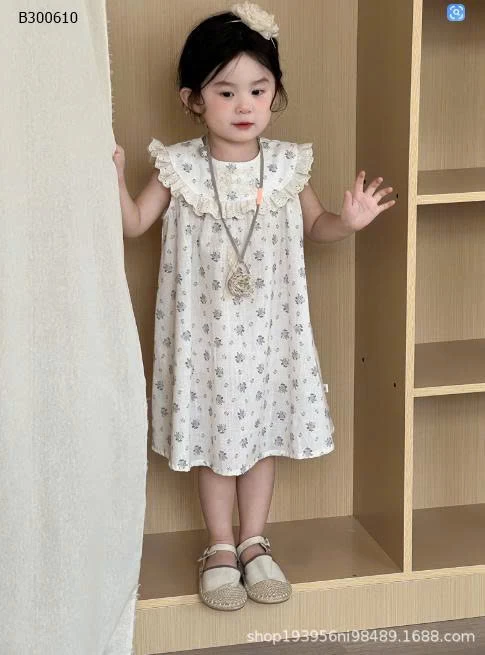 VÁY SÁT NÁCH CỔ BÈO HOA BG-Sỉ giá 165K