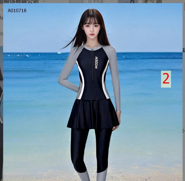 Đồ bơi dài tay 3 món - sỉ 130k