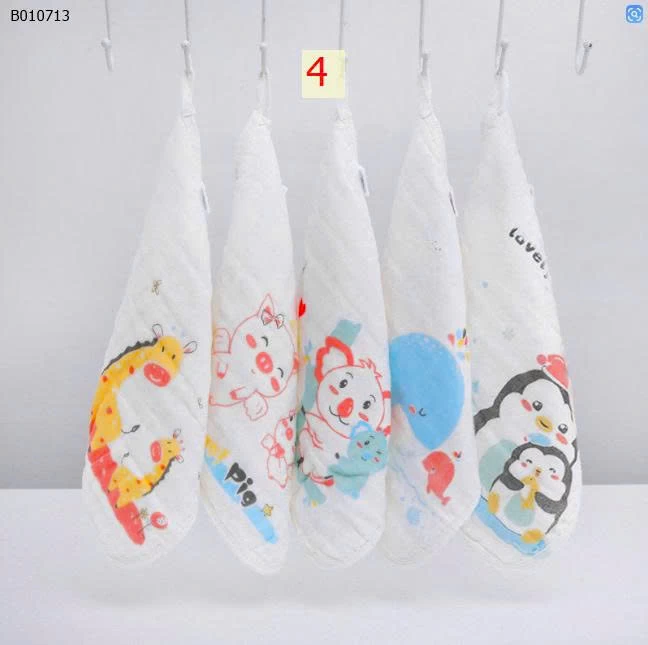 SET KHĂN XÔ MUSLIN - Sỉ 58k/1 set 5 chiếc 